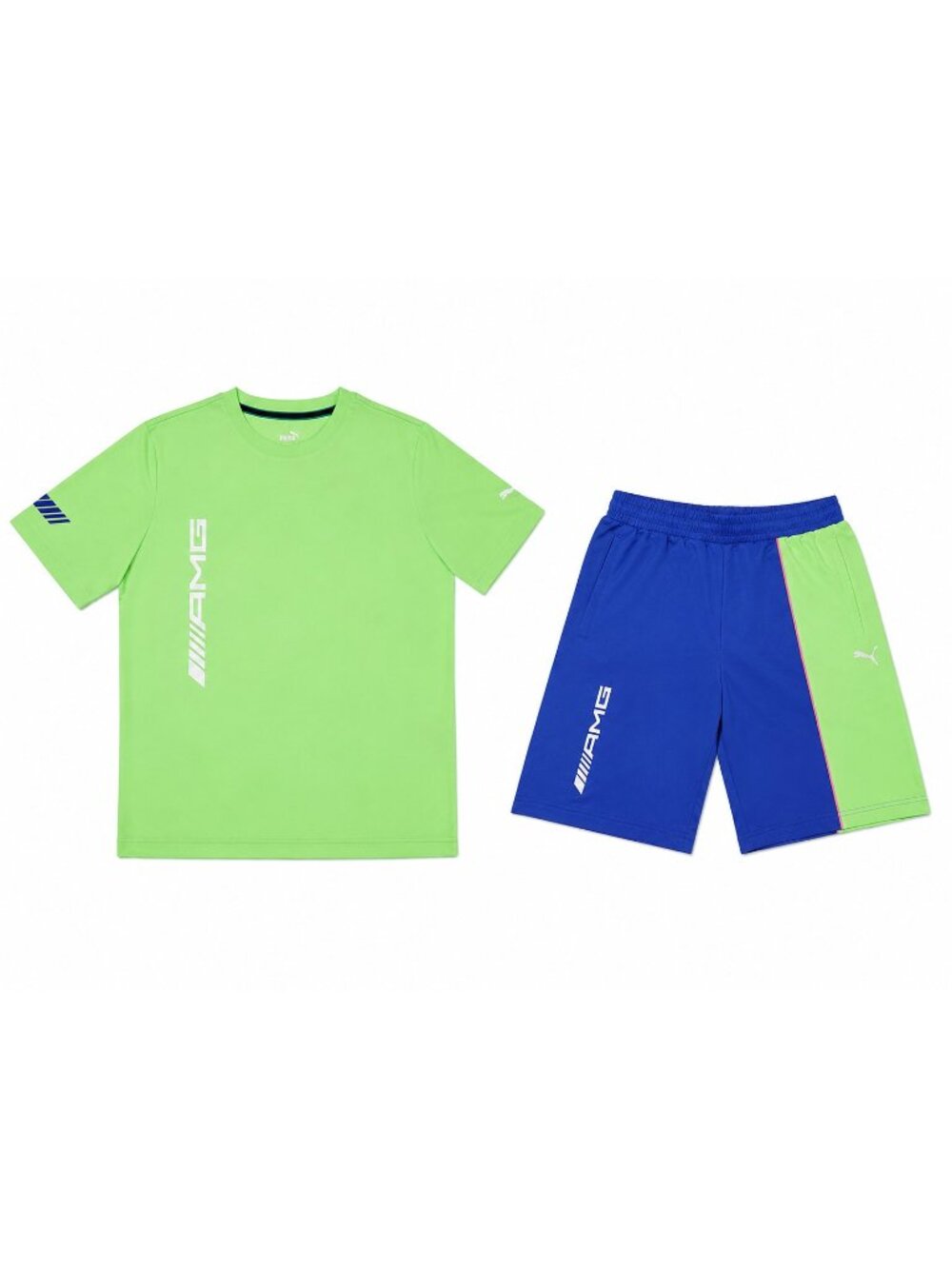 Men's Puma AMG Woven Men's Regular Fit Shorts(S) and T-shirt(M) Tracksuit Set